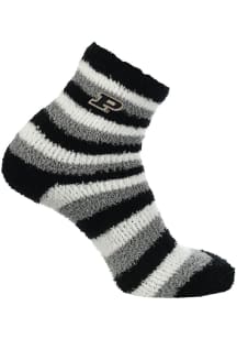 Purdue Boilermakers Stripe Womens Quarter Socks