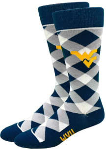 West Virginia Mountaineers Graduate Mens Argyle Socks