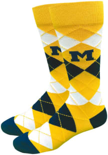 Michigan Wolverines Dress Mens Argyle Socks