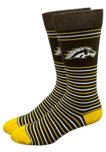 Western Michigan Broncos Stripe Mens Dress Socks
