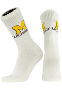 Michigan Wolverines Basic Mens Crew Socks
