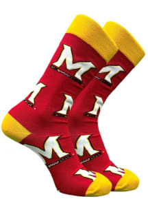 Maryland Terrapins Allover Mens Dress Socks