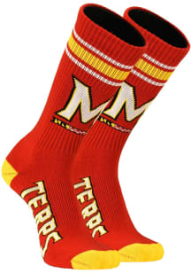 Maryland Terrapins Red Throwback Mens Crew Socks