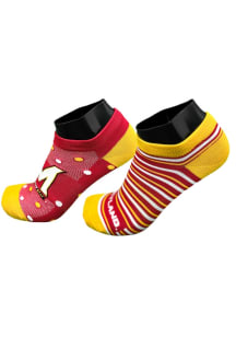 Maryland Terrapins Stripe and Dot Womens No Show Socks
