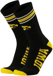 Iowa Hawkeyes Throwback Mens Crew Socks