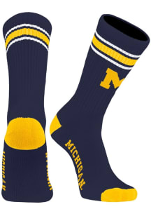 Michigan Wolverines Throwback Mens Crew Socks