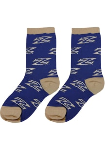 Akron Zips Allover Youth Quarter Socks