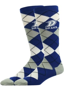 Drake Bulldogs Argyle Mens Argyle Socks