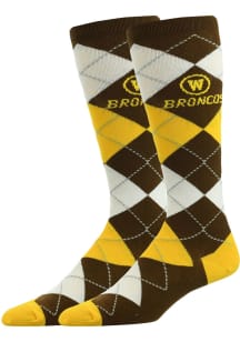 Western Michigan Broncos Argyle Mens Argyle Socks