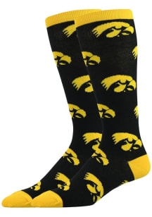 Iowa Hawkeyes Allover Mens Dress Socks