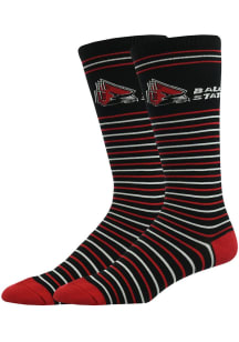 Ball State Cardinals Stripe Mens Dress Socks