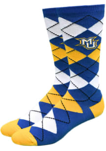 Marquette Golden Eagles Dress Mens Argyle Socks