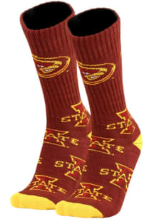 Iowa State Cyclones Super Mascot Mens Crew Socks