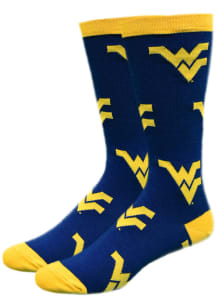 West Virginia Mountaineers All Over Mens Dress Socks