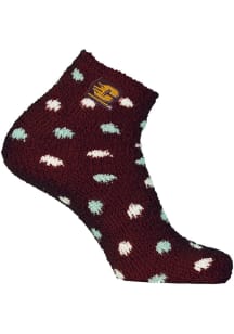 Central Michigan Chippewas Cozy Polka Dot Womens Quarter Socks