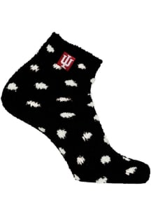 Indiana Hoosiers Cozy Polka Dot Womens Quarter Socks