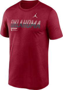 Nike Oklahoma Sooners Crimson DriFit Legend Shift Jordan Short Sleeve T Shirt