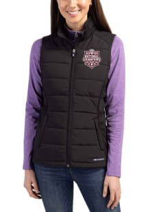 Cutter and Buck Indiana Hoosiers Womens Black 2025 CFP National Champions Evoke Vest