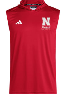Adidas Nebraska Cornhuskers Red D4T Spring Game Short Sleeve Hoods