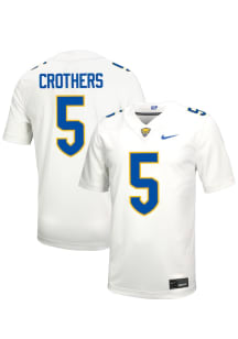 Zachary Crothers   Pitt Panthers White Football NIL Name And Number Football Jersey