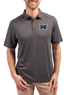 Cutter and Buck Big 12 Black Forge Eco Stretch Big and Tall Polo