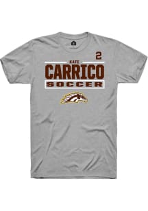 Kate Carrico Western Michigan Broncos Grey NIL Stacked Box Short Sleeve Player T Shirt