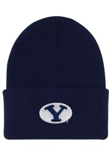 LogoFit BYU Cougars Navy Blue North Pole Youth Knit Hat
