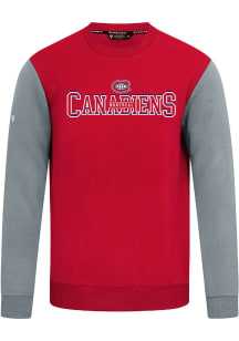 Levelwear Montreal Canadiens Mens Red Ultimate Journey Long Sleeve Crew Sweatshirt