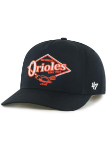 47 Baltimore Orioles Golden Diamond Hitch Adjustable Hat - Black