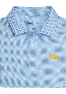 Onward Reserve Pitt Panthers Mens Blue League Short Sleeve Fashion Polo