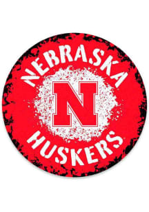 Nebraska Cornhuskers Round Meta Sign -