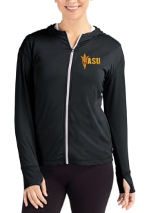 Cutter and Buck Arizona State Sun Devils Womens Black Daybreak Light Weight Jacket