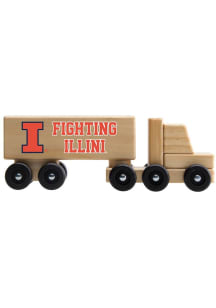 Illinois Fighting Illini Wooden Semi Car