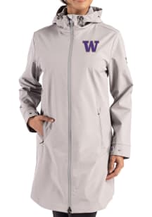 Cutter and Buck Washington Huskies Womens Grey Camano Light Weight Jacket