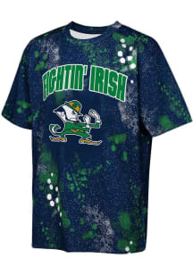 Notre Dame Fighting Irish Youth Navy Blue Stadium Lights Short Sleeve T-Shirt