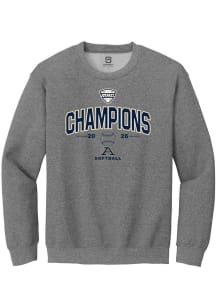 Summit Sportswear Akron Zips Mens Graphite MAC Softball Tournament Champions 2026 Long Sleeve Crew..