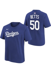 Mookie Betts Los Angeles Dodgers Youth Blue Home NN Player Tee