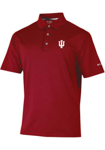 Columbia Indiana Hoosiers Mens Red Sand Tee Short Sleeve Polo