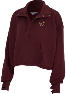 Minnesota Golden Gophers Womens Maroon Powerhouse Qtr Zip