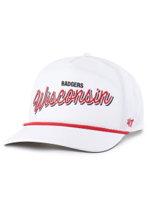 47 Wisconsin Badgers brrr Fairway Hitch Adjustable Hat - White