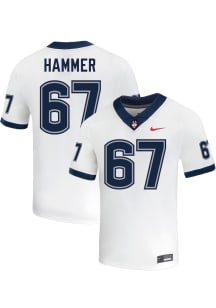 Hannes Hammer  Nike UConn Huskies White NIL Name And Number Football Jersey