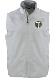 Cutter and Buck Portland Timbers Mens Grey Charter Sleeveless Jacket