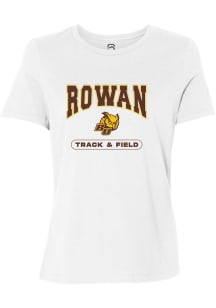 Summit Sportswear Rowan University Womens White Track and Field Short Sleeve T-Shirt