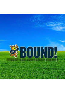 Akron Zips Large Bound Yard Sign - Navy Blue