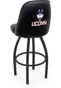 UConn Huskies Padded Swivel Pub Stool - Black