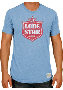 Original Retro Brand Texas Light Blue Lone Star Logo Short Sleeve Fashion T Shirt