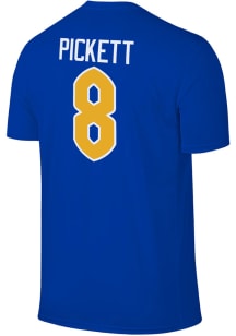 Kenny Pickett Pitt Panthers Blue Kenny Pickett 8 Football Short Sleeve Player T Shirt
