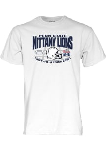 Blue 84 Penn State Nittany Lions White 2023 Football Peach Bowl Bound Short Sleeve T Shirt