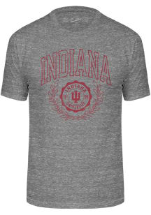 Indiana Hoosiers Grey Triblend Seal Short Sleeve Fashion T Shirt
