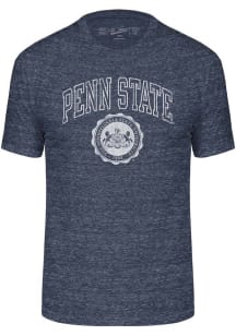Penn State Nittany Lions Navy Blue Triblend Seal Short Sleeve Fashion T Shirt